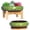 Green, variant on GYA 7.3/10 Inch Succulent Pots with Drainage Trays Large Succulent Planter with Stand Round Bonsai Pots Ceramic Flower Planter Pot for Indoor Cactus Plants