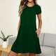 thumbnail image 2 of Vestido Largo de Manga Larga para las Mujeres Color Sólido Camisa de Noche de Ternera, Suelto Vestido de Sueño Casual para el Salón de Casa, 2 of 7