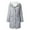 Gray, variant on Women's Plus Size Lightweight Jacket Fleece Lined Hooded Raincoat Windproof Outdoor Wear