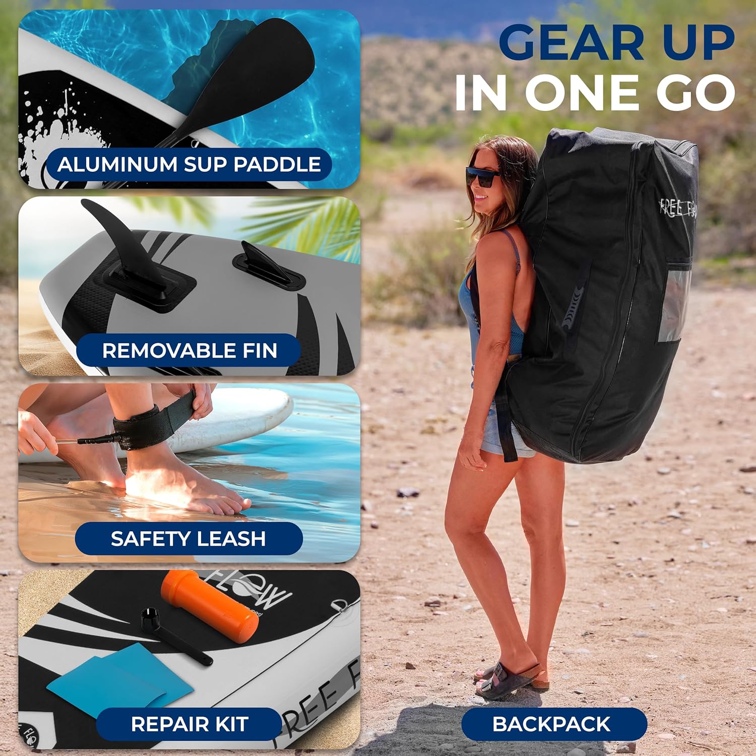 SereneLife Free Flow 11-Foot Inflatable Paddle Board photo 7