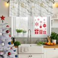 thumbnail image 5 of Golden Marble Curtain Valances for Windows, Kitchen Valance Window Treatments Panel 2 Pack, Vintage Abstract Modern Art Rod Pocket Short Curtains for Bathroom Bedroom 54 x 18 Inch, 5 of 8