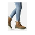thumbnail image 2 of SOREL Womens Brown Mixed Media 1" Platform Microfleece Trim Cushioned Back Pull-Tab Waterproof Slip Resistant Tivoli Iv Almond Toe Block Heel Lace-Up Snow Boots 9.5, 2 of 4