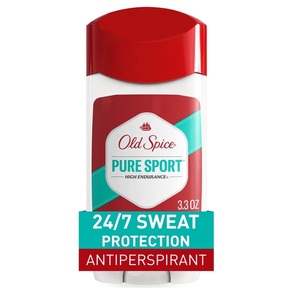 Old Spice Men's Deodorant, Invisible Solid, AntiPerspirant Deodorant Stick for Men, Pure Sport, 3.3 oz