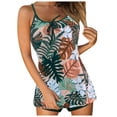 thumbnail image 1 of FhsagQ Ensembles de Maillots de Bain pour Femmes Tankini Maillots de Bain pour Femmes Maillots de Bain Imprimés Maillots de Bain 2 Pcs avec Shorts Robe de Bain Athlétique Ensembles de Maillots de Bain pour Femmes Ouvert à l'Entrejambe TP Vert TG, 1 of 6