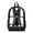 Black Cat Paw Print, variant on Clear Backpack 17 Inch, Heavy Duty See Through Bookbag with Front Pockets & Side Mesh, Cloud Narwhal Print Fabric & PVC Transparent Bag for School, Work & Security