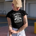 thumbnail image 2 of World's Best Husband and Daddy, Father's Day or Birthday, Navy Blue T-Shirt, Small, 2 of 5