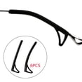 thumbnail image 6 of Segolike 12Pcs Soft Eyeglasses Retainers Glasses Ear Hook Holder Glasses Ears Cushion s Hooks for Sports Work Sunglasses Men Black, 6 of 8