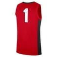 thumbnail image 3 of Men's Nike #1 Red Georgia Bulldogs Road Replica Jersey, 3 of 3