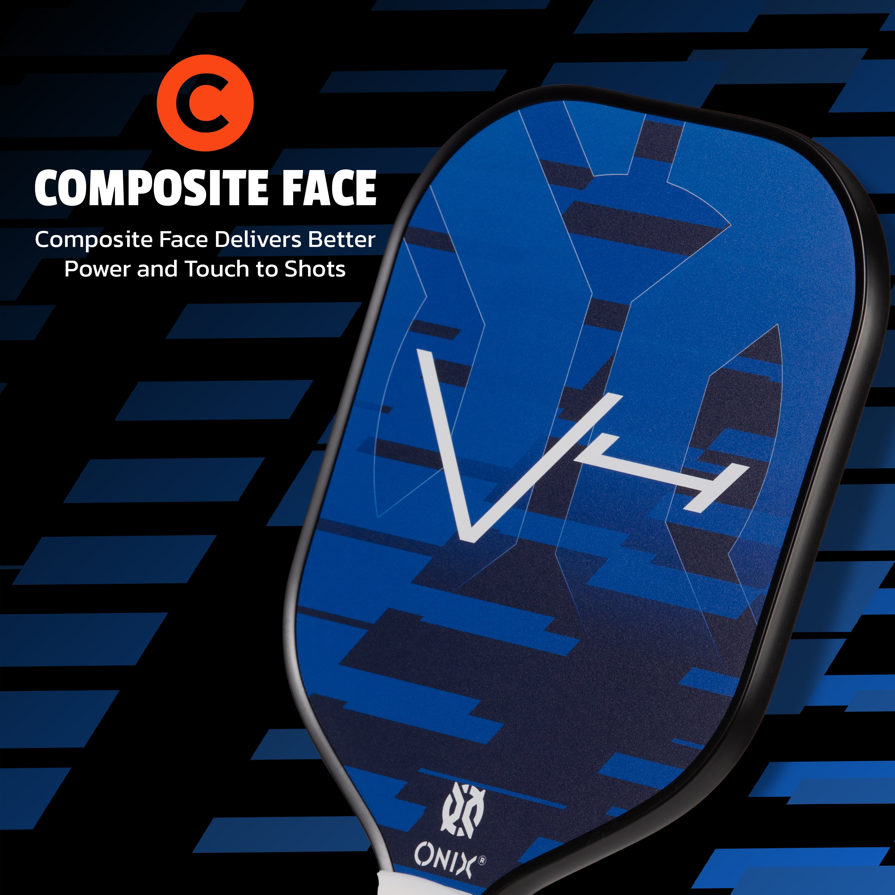 Onix Pickleball Paddle with Protective Edge Guard and Polypropylene Core V4 Training Series