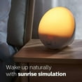 thumbnail image 2 of Philips Wake-Up Light Alarm Clock with Colored Sunrise Simulation and Sunset Fading Night Light, White (HF3520), 2 of 7