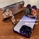 thumbnail image 4 of Kawaii Cat Invisible Make-up Mirror Bracket With Lens Film Gradient Flash Powder Advanced Sense All-inclusive Anti-fall Phone Case For Apple Iphone, 4 of 4