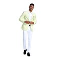 thumbnail image 2 of Solid Linen Look Notch Lapel Blazer Jacket, 2 of 4