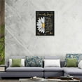 thumbnail image 5 of Christian Daisy Wall Art Daisy Butterfly Pictures Wall Decor I Can Only Imagine Inspirational Quotes Canvas Painting Print Religious Decoration Artworks for Bathroom Bedroom Living Room Church 12"x16", 5 of 6