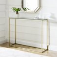 thumbnail image 4 of Lowell 42" Open Box Cadre Géométrique Canapé Table en Verre/or, 4 of 5