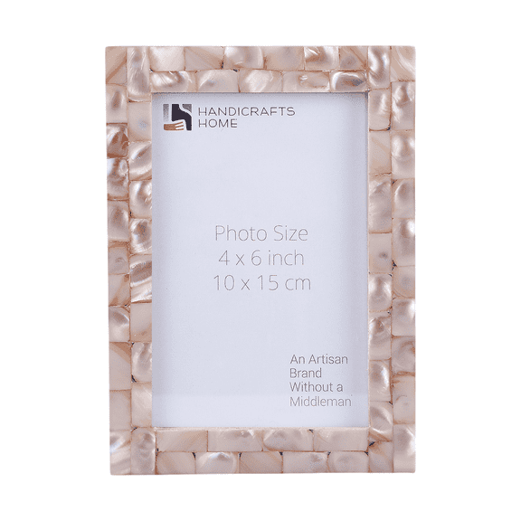 Home Mother of Pearl Picture Frame 5x7, Decorative Photo Frame Picture Frame for Tabletop or Wall, Thick Picture Frame for Home Wall Decor, Office Desk