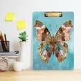 thumbnail image 6 of Wobogo Bohemian Style Butterfly Acrylic Writing Pad Gold Clip Stardard Size A4 Office Decorative for Students Workers 12.5×9in, 6 of 10