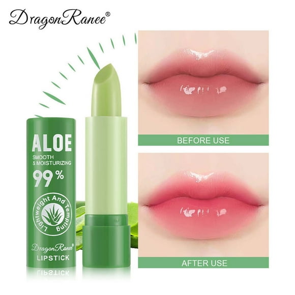FcBaudy Lipstick for Women, Lip Stain Color Changing Lipstick For Women Moisturizing And Moisturizing Dudu Lip Color Changing Plain Lipstick Fruit Temperature Changing Aloe Lipstick a Lipstick