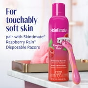 Skintimate Raspberry Rain Shave Gel for Women, Travel Shaving Cream, 2.75 oz