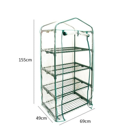 - Warm Garden Tier Plant Stands PVC Mini Household Plant Greenhouse Cover without Iron Stand