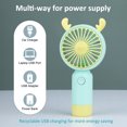 thumbnail image 5 of Portable USB charging fan, small personal fan pocket desktop table mute, 5 of 5