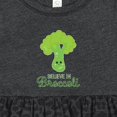thumbnail image 4 of Inktastic Believe in Broccoli Girls Baby Dress, 4 of 5