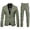 Green, variant on FYEGRE Men's Carnival Suit Two Piece Set Formal Attire With Purple Gold All Over Print Design White XL