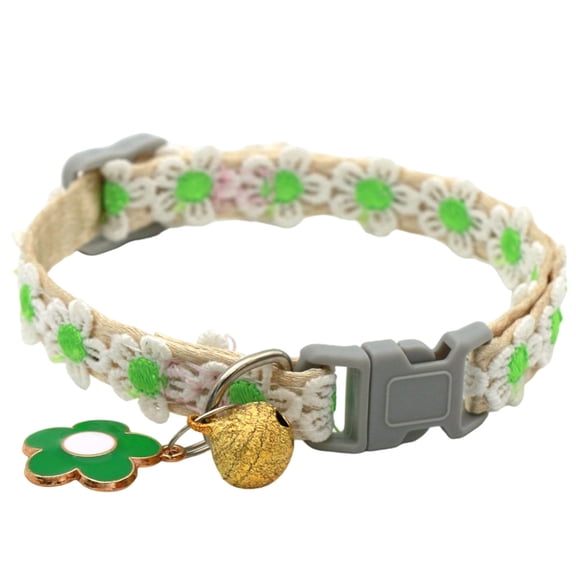 Adjustable Breakaway Cat Collar with Elegant Pendant for Small Felines Secure Party Neck Ring Accessory