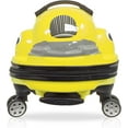 thumbnail image 2 of TUCCI Kids Dashmobile 20" Yellow All Overprinted Hard-Shell Ride on Suitcase Type Luggage, 2 of 4