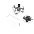 thumbnail image 1 of Universal 44750 1 Cromo Motocicleta Manillar Montaje Reloj De Cuarzo Para Harley Davidson Honda Yamaha Suzuki Kawasaki Advancent VI007164-00, 1 of 5
