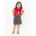 thumbnail image 3 of Minnie Mouse Baby & Toddler Girl Tank Top and Shorts, 2-Piece Set,12M-5T, 3 of 4