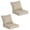Beige, variant on Goodgoods 22" x 24" Indoor & Outdoor Deep Seat Chair Cushions Set of 2, Water & Fade Resistant, Indigo
