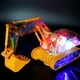thumbnail image 1 of Children's Universal Transparent Gear Mining Toy Car Music Lighting Engineering Vehicle Simulation Model, 1 of 6