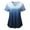 Navy Blue, variant on GERsome Scrubs for Women V-Neck Scrub T Shirts Womens Gradient Color Scrubs Tops 2 Pockets Easy Care Uniforms, Sizes S-XXL