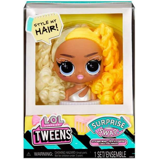 LOL Surprise Surprise SWAP TwoTone Yellow Hair Styling Head