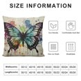 BCIIG Throw Pillow Covers Home Colorful Butterfly Summer Vintage Floral