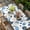 Blue, variant on Blue Polka Dots Table Cloths for 3 Foot Rectangle Tables, Modern Abstract Art Patio Waterproof Elastic Fitted Tablecloths, Washable Rectangular Table Cover for Camping