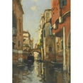 thumbnail image 3 of Maurice Bompard 11x14 Black Modern Framed Museum Art Print Titled - Au Canal a Venice, 3 of 5