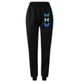 thumbnail image 4 of Pantalones estampados con bolsillos sueltos en la cintura elásticos informales para mujer a la moda Fridja  nalpqowj28352, 4 of 5