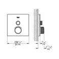 thumbnail image 7 of Grohe 29 163 Smartcontrol Single Function Thermostatic Valve Trim Only - White, 7 of 7