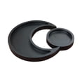 thumbnail image 2 of Honmine Wooden Tray, Moon Shaped Fruit Platter with Serving Design, Decorative Plate for Dessert Cake Snack Appetizer Cheese Charcuterie, 2 of 7