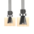 thumbnail image 2 of Ruibeauty 1/4\" Shank Carbide Dovetail Router Bit With Bottom Bearing Woodworking Cutters, 2 of 6