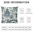 thumbnail image 5 of COMIO Chinoiserie Throw Pillow Covers Chic Asian Scenic Pillow Cover Pagoda Navy Blue and White Pillowcase Modern Home Decorative Cushion Covers for Outdoor Sofa Bedroom, 5 of 5