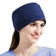 thumbnail image 2 of SPRING PARK Solid Color Beautician Chef Gravida Scrub Cap Round Bouffant Adjustable Casual Elastic Hat HOT, 2 of 6