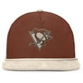 thumbnail image 2 of Men's Fanatics Brown/Cream Pittsburgh Penguins Reminisce Vintage Adjustable-Hat, 2 of 4