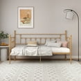 thumbnail image 3 of NNV Victorian Metal Twin Daybed, Metal Bed Frame, Mattress Foundation Gold - Twin, 3 of 5