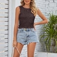 thumbnail image 4 of Birdeem Camisoles pour Femmes, Mode Décontractée, Printemps et Été, Sans Manches, Couleur Unie, à Encolure Ronde, 4 of 7