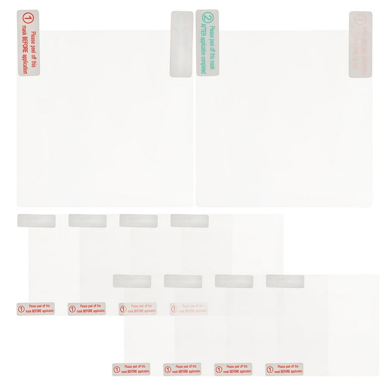 Windshield Electrostatic Sticker Applicator Film - 6 Pack 5x7 & 4 Pack 2.4x3.1 Sheets For Easy Transfer Of Tags