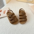 thumbnail image 7 of Gubotare Toddler Sandals Baby Girl Boy Sandals Comfort Summer Outdoor Casual Beach Shoes with Flower Anti Slip Size 11 (Brown,Little Kids 11), 7 of 7