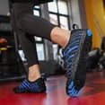 thumbnail image 5 of ChiVerve Hiking Barefoot Shoes for Women Men Breathable & Non-Slip Athletic Footwear Wide Toe Water Shoes, Designed for Walking & Running & Swimming | Black Blue, 7 Men, 5 of 9