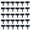 Black #87, variant on 30PCS Plastic Brick-Look Garden Edging Borders – Flexible Interlocking Landscape Decorative Barrier for Lawn,Flower Beds & Paths Yard Decor